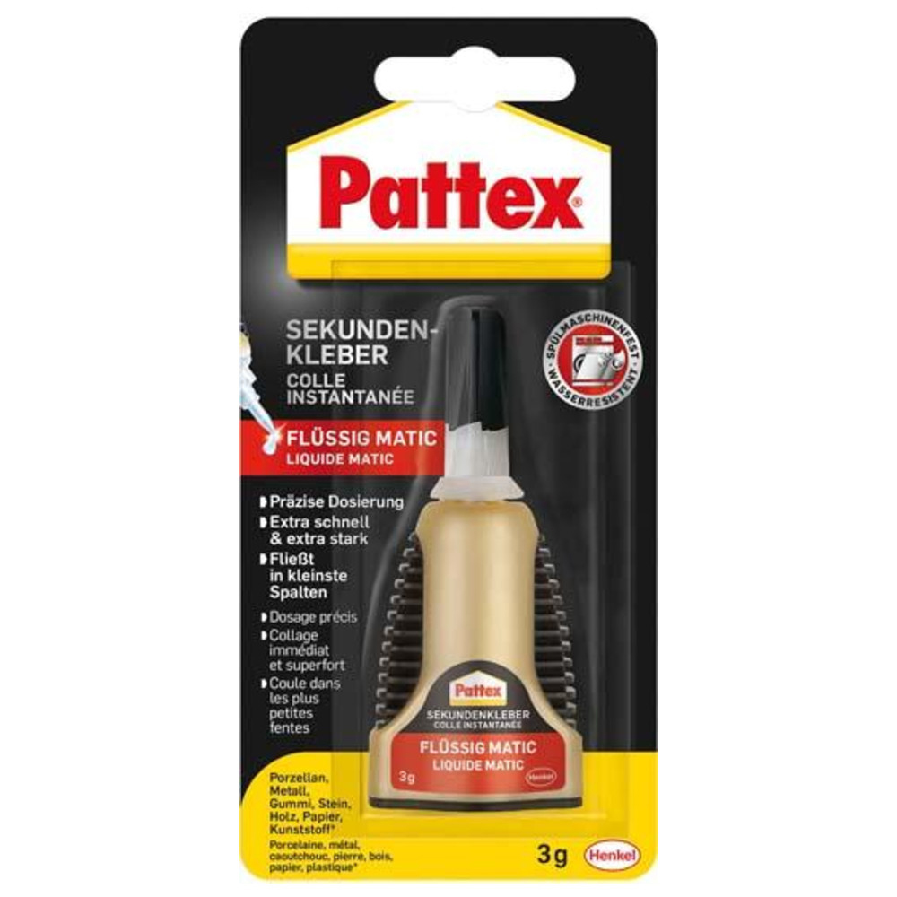 Pattex Sekundenkleber Matic flüssig 3 g