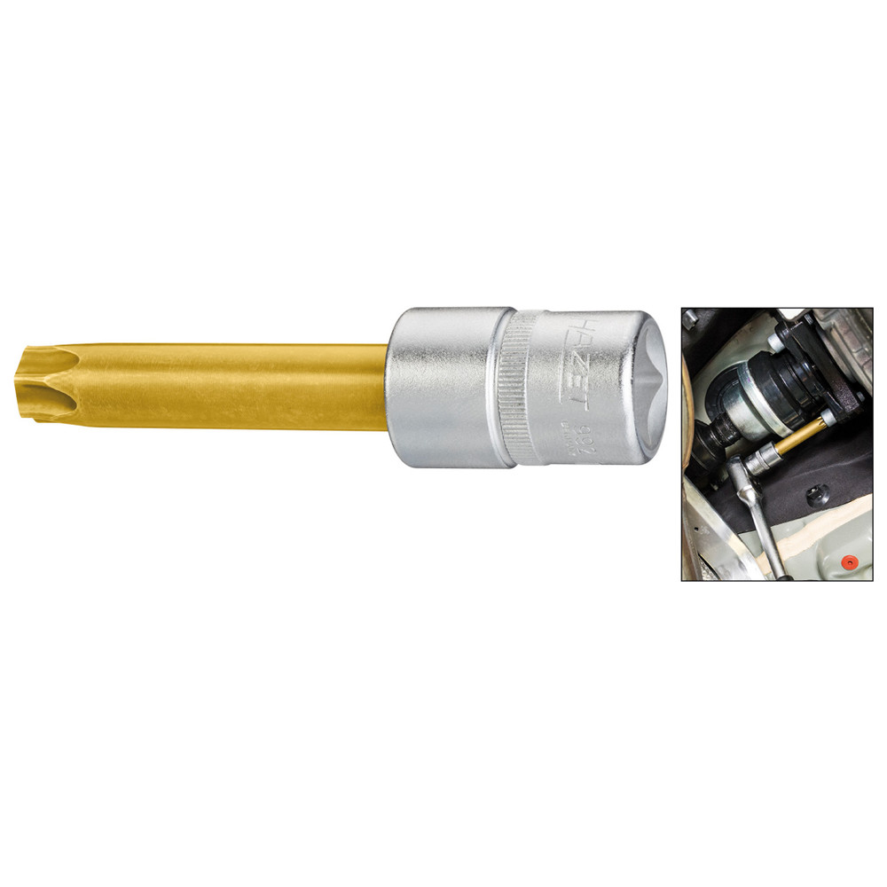 Kardanwellen-Einsatz TORX Schraubendreher-Einsatz 2756-T60 - Vierkant hohl 12,