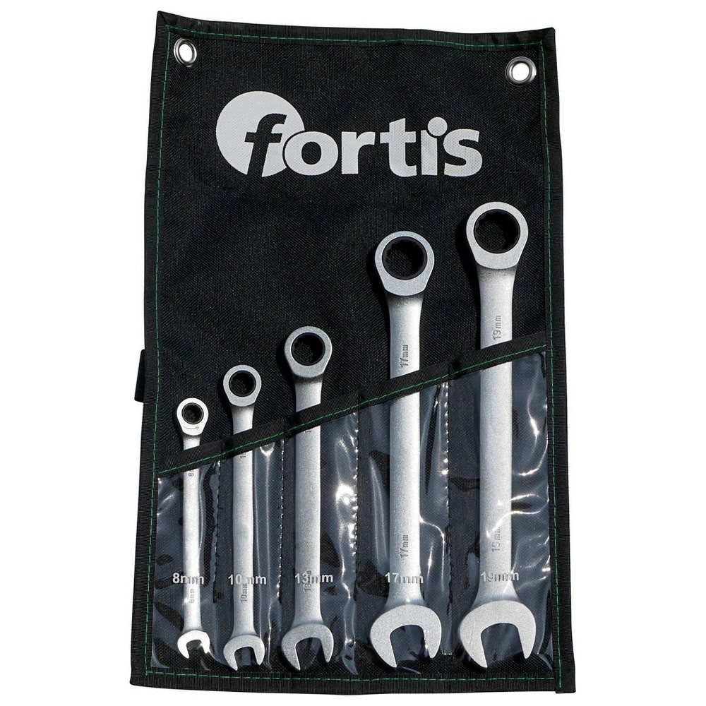 Maulschl.Satz mit Ringr. 5tlg. ger. 8-19mm FORTIS