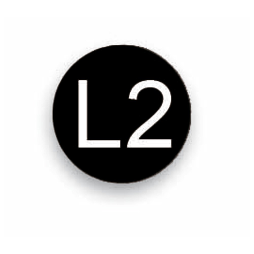 Leiterkennzeichnung L 2 schwarz