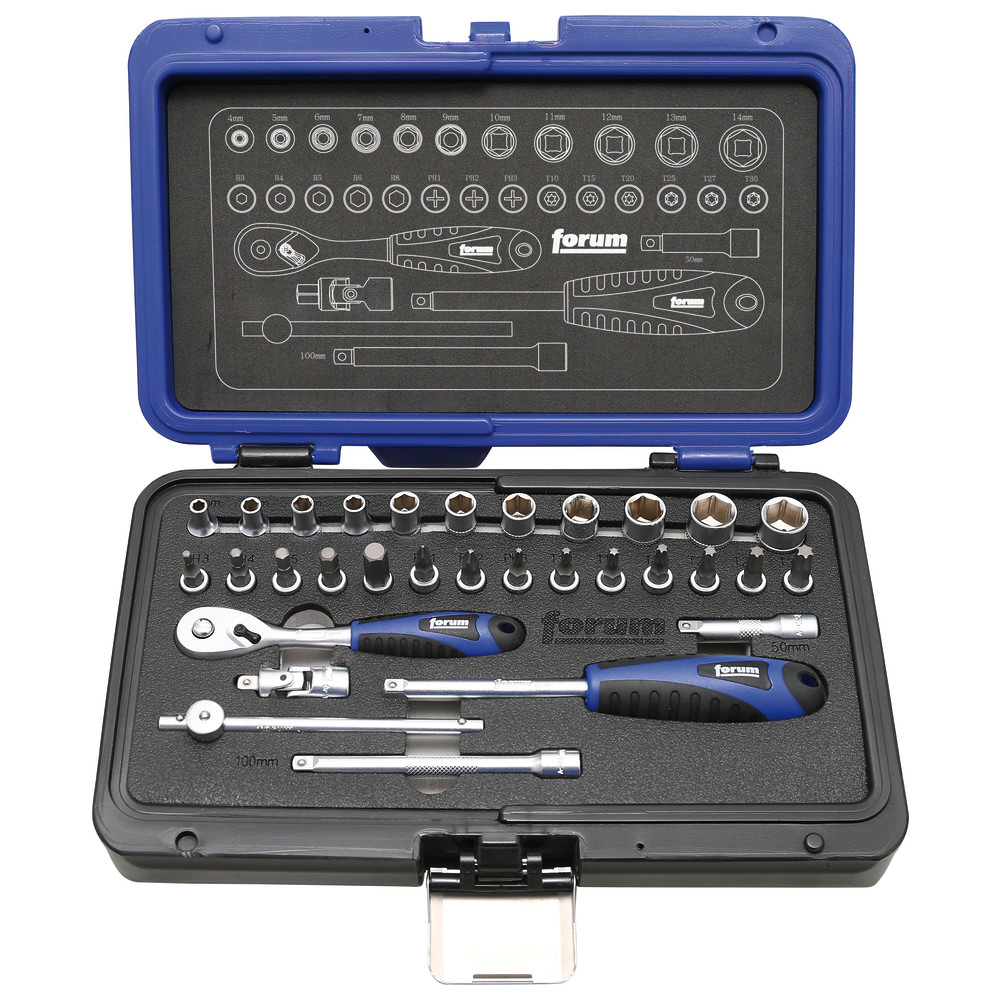 Steckschlüsselgarnitur 1/4" 31-teilig