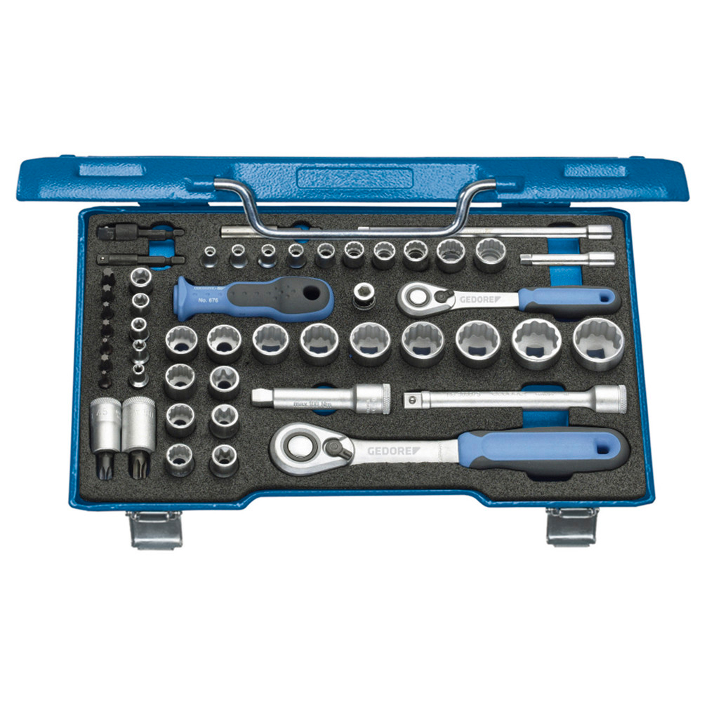 Steckschlüsselgarnitur 1/4"+3/8", 50-teilig D30 TX20U-2
