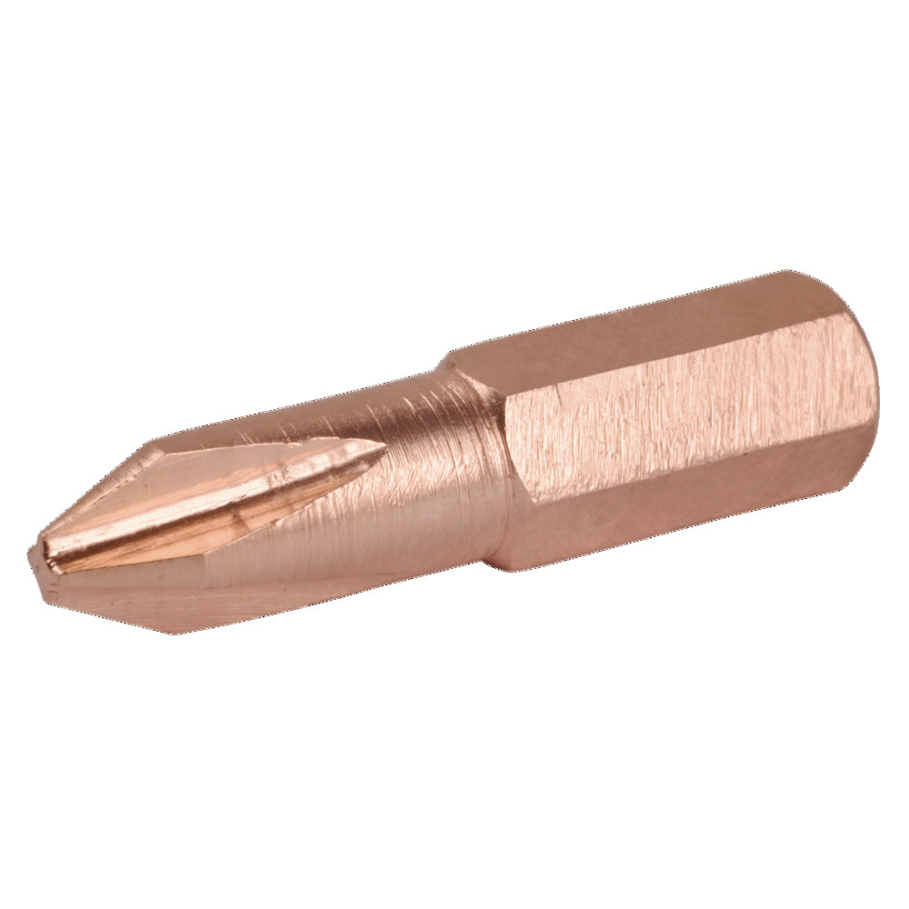 Schraubendreher Bit 1/4" funkenfrei, Kreuzschlitz, PH 1