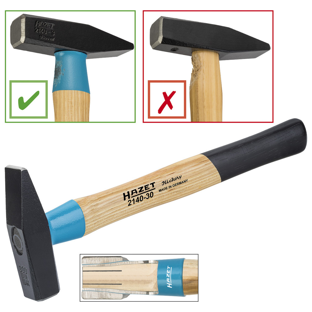Schlosserhammer BluGuard 2140-100 - Gesamtlänge: 360 mm