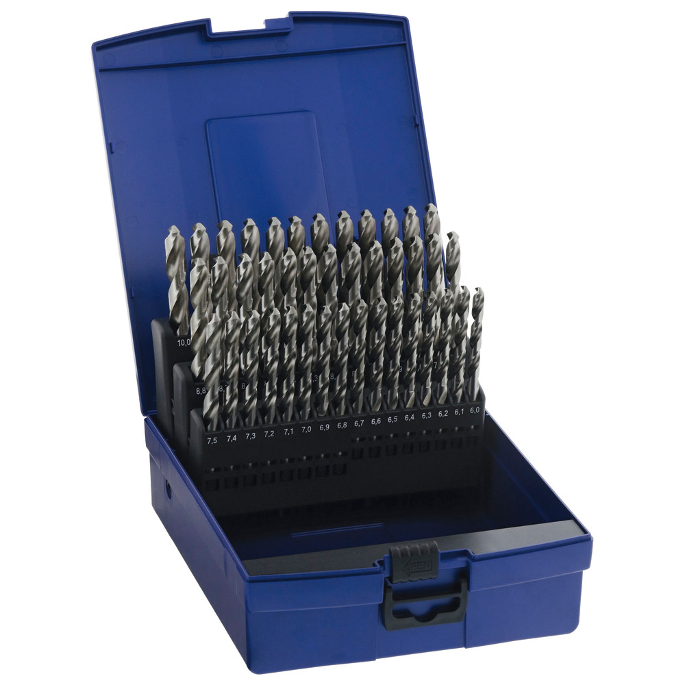 Spiralbohrersatz DIN 338N geschliffen 6-10,0 mm HSS