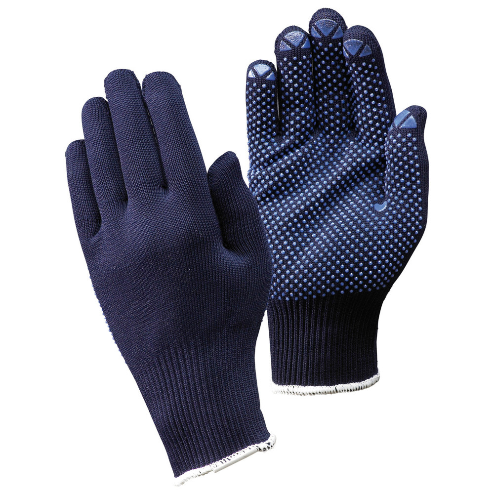 Strickhandschuhe Packer, genoppt, Gr. 10, blau
