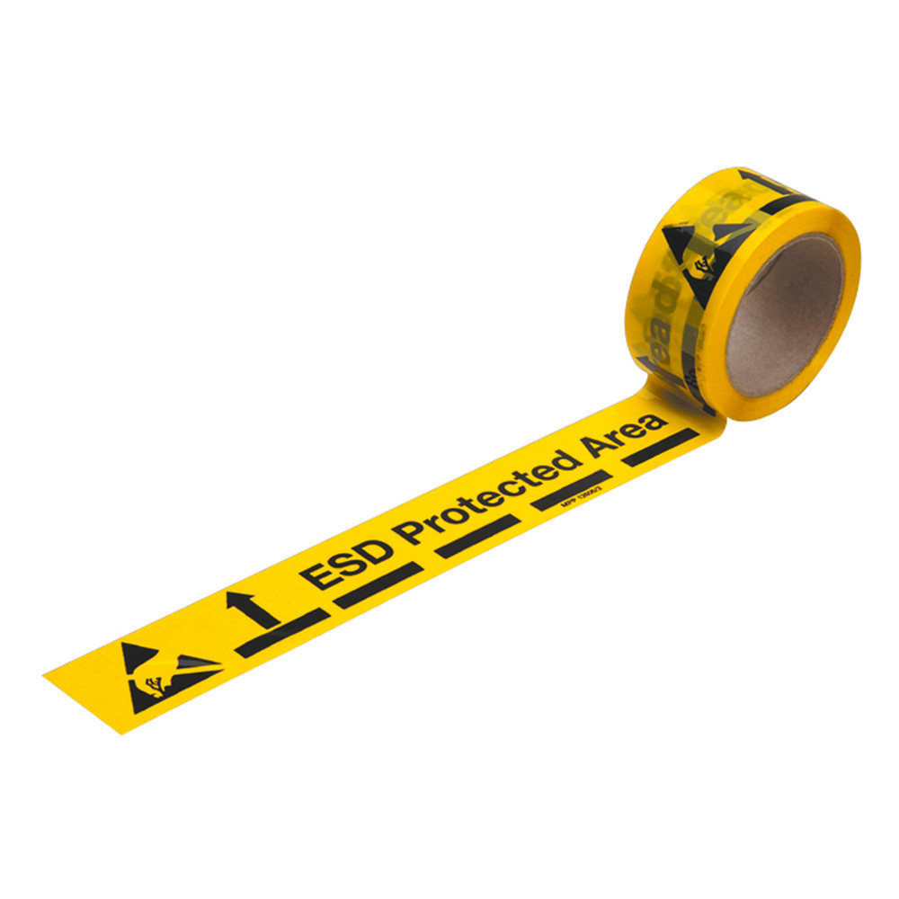 Warmbier Bodenmarkierungsband, ESD, Rollenlänge 25 m, 300 µm, nicht ableitfähig