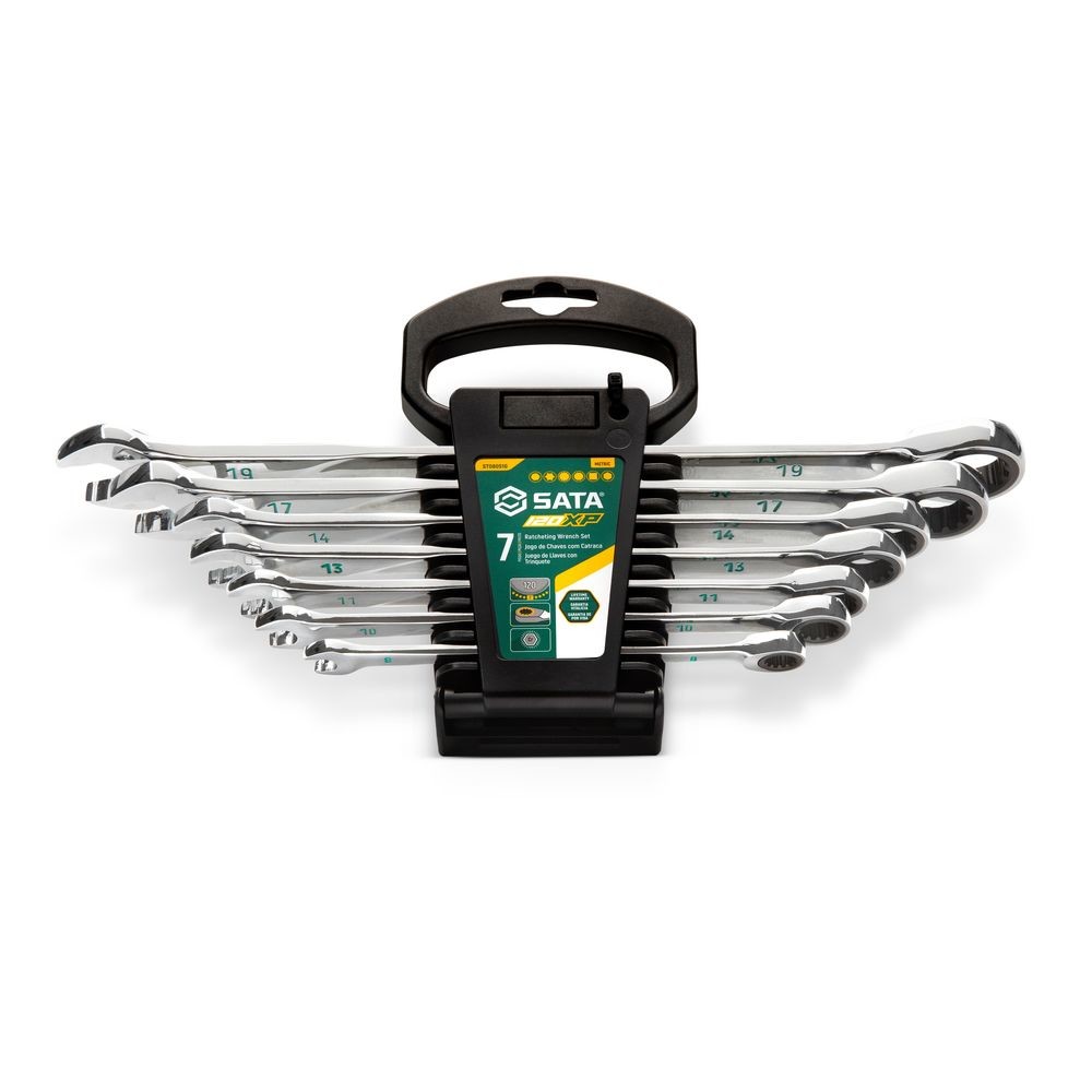 120XP & X6 Ratschen-Ringmaulschlüssel Satz, 7-Tlg.