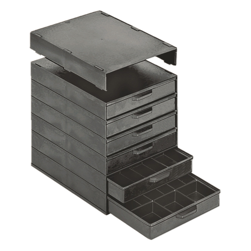 WETEC Schubladenschrank, ESD, Schubladen 6 Stück, 266 x 365 x 305 mm