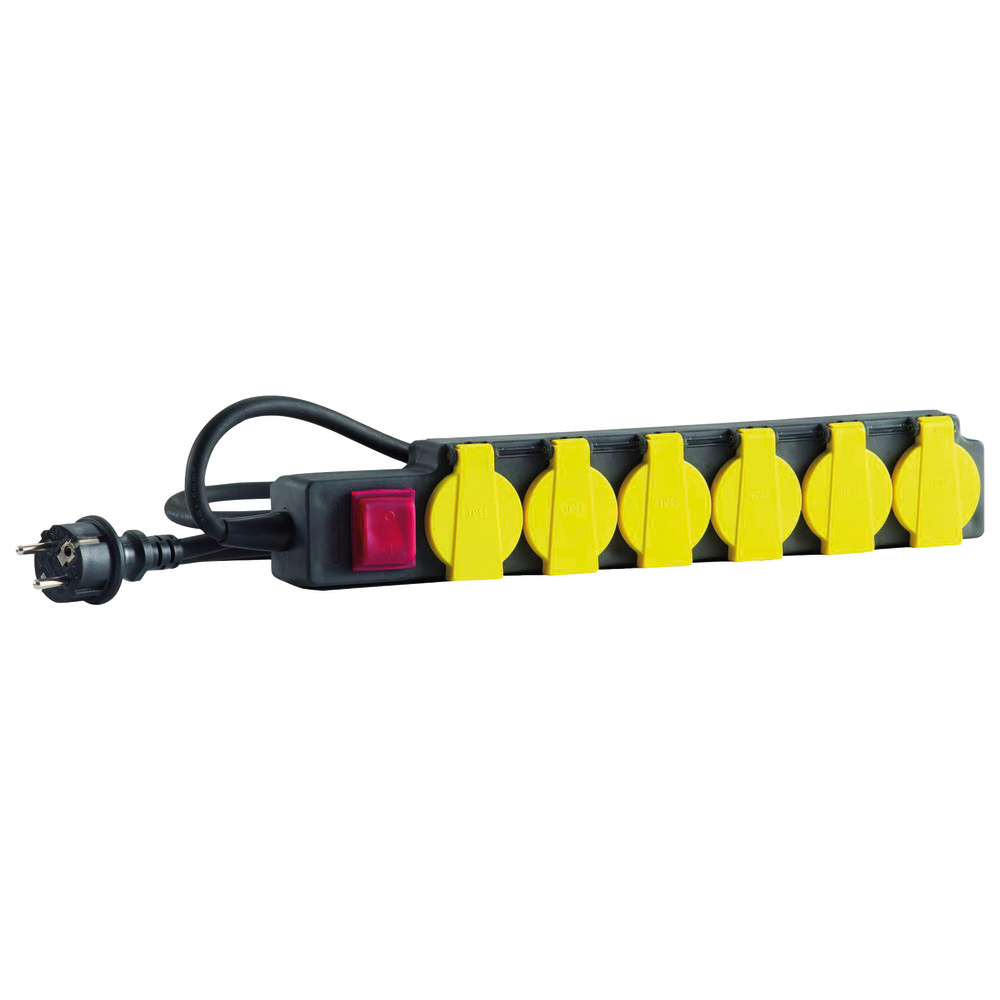 Steckdosenleiste IP44 3,0m 6-fach H07RN-F3G1,5