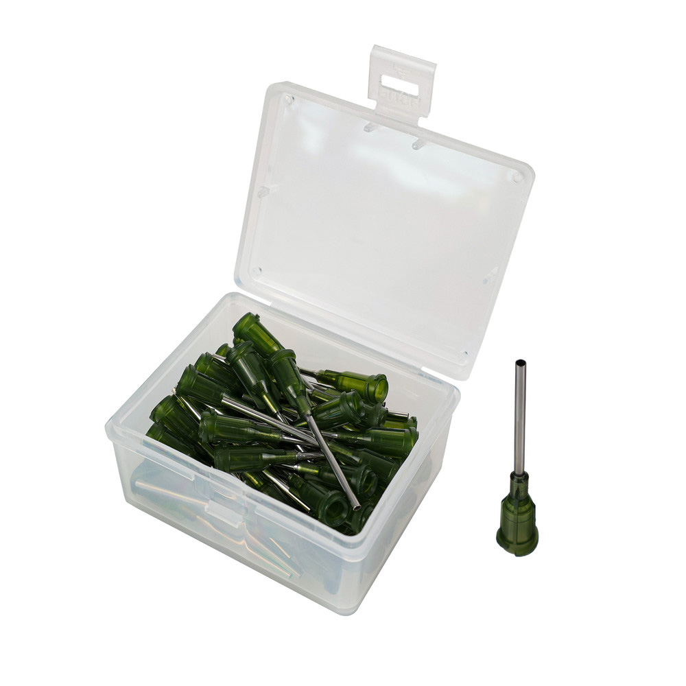 Dosiernadel, gerade, 1/2", 1,60/Gauge 14, oliv