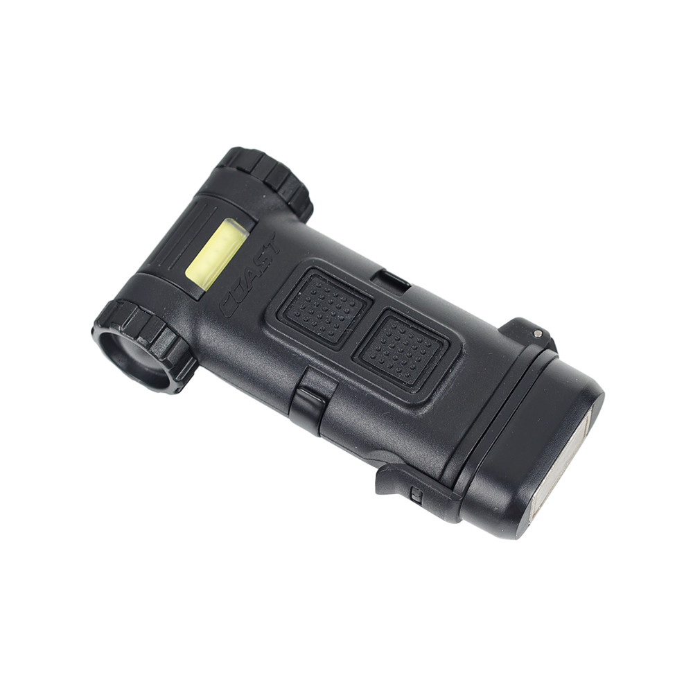 Clip-On-Lampe Coast HX4R inkl. Akku / 120 Lumen / +ROT, Schwarz, zwei Weißlichtstufen, Rotlicht und blinkendes Rotlicht