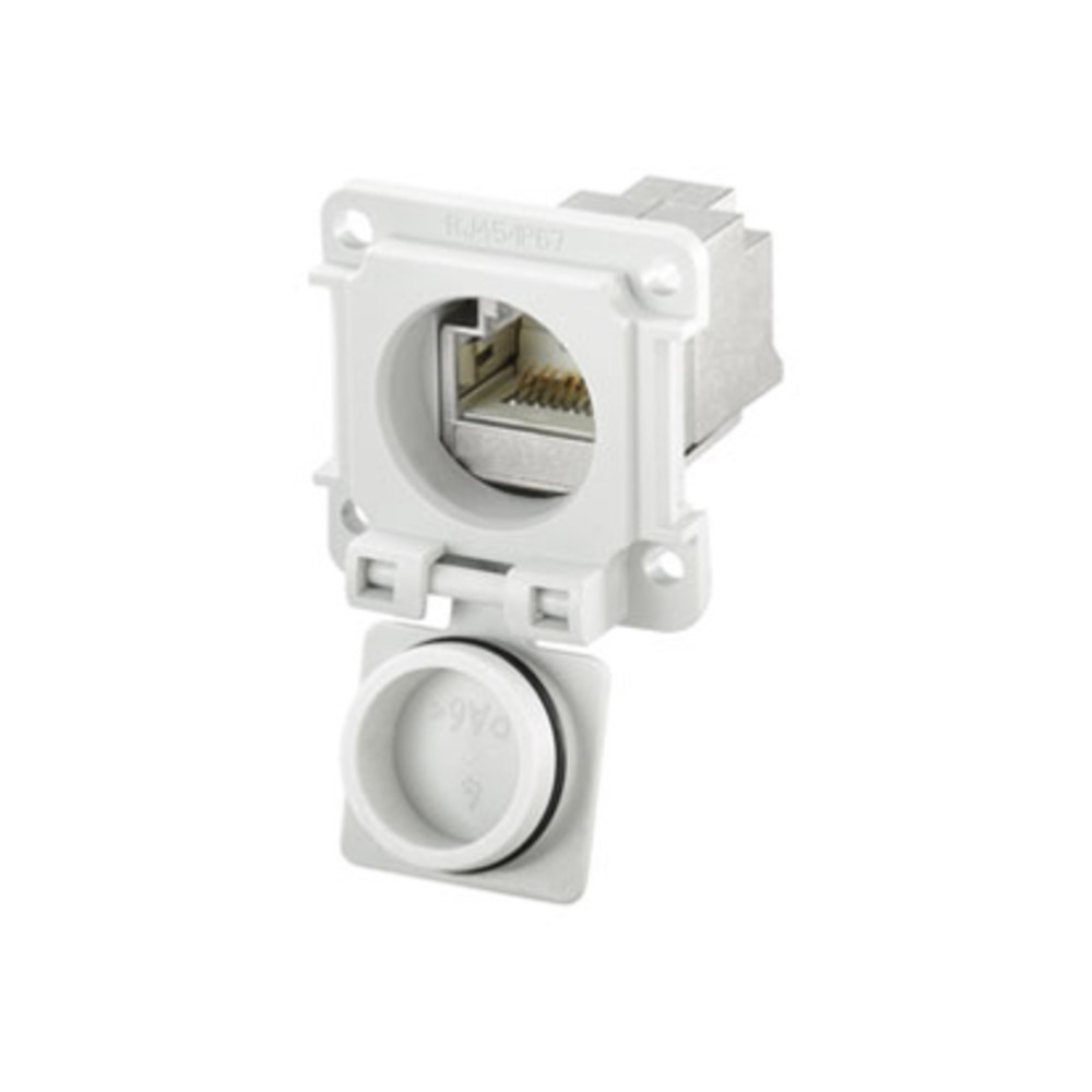 Einbauflansch, IE-XM-RJ45/IDC-IP67