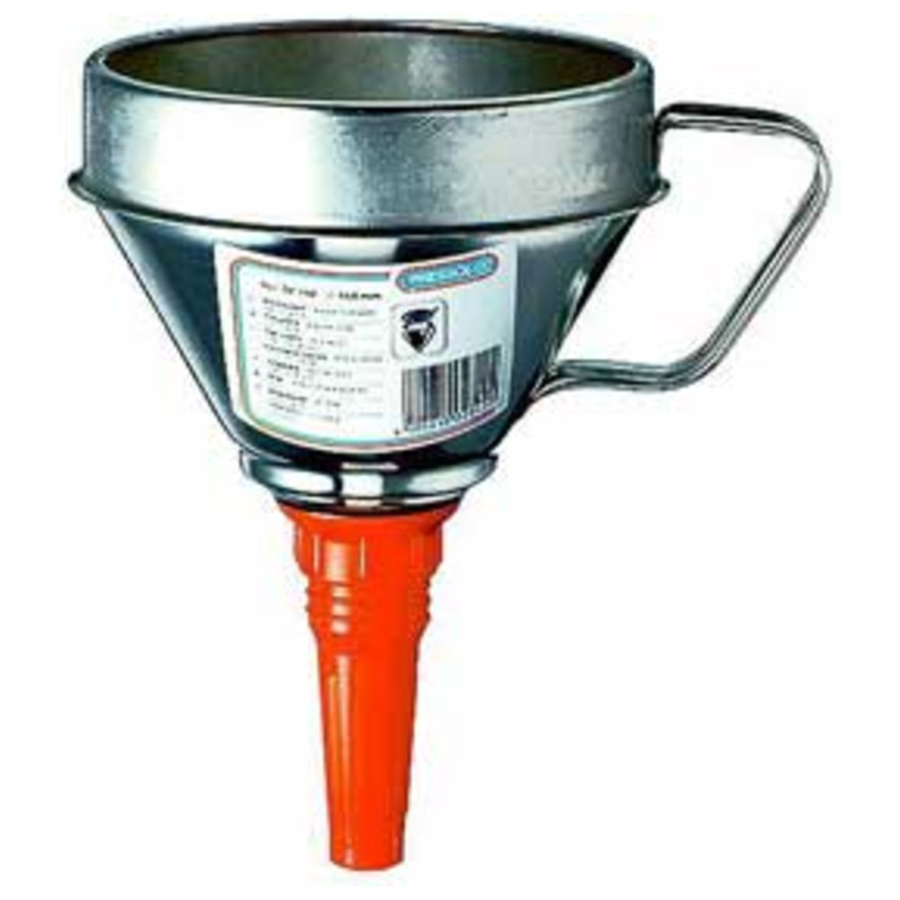 Trichter Weissblech mit Sieb, 1,3 l, 160 mm