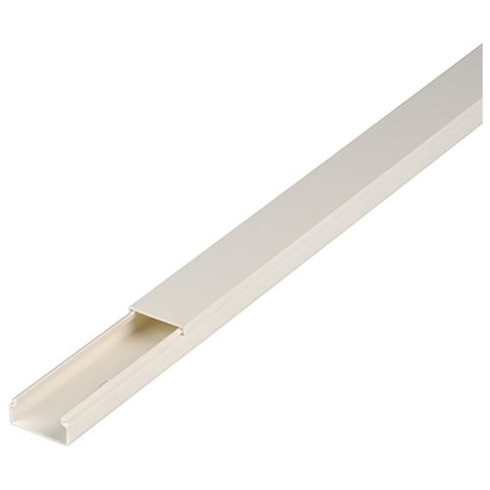 Leitungsschutz-Kanal PVC,2m,40 x 40 mm, weiß
