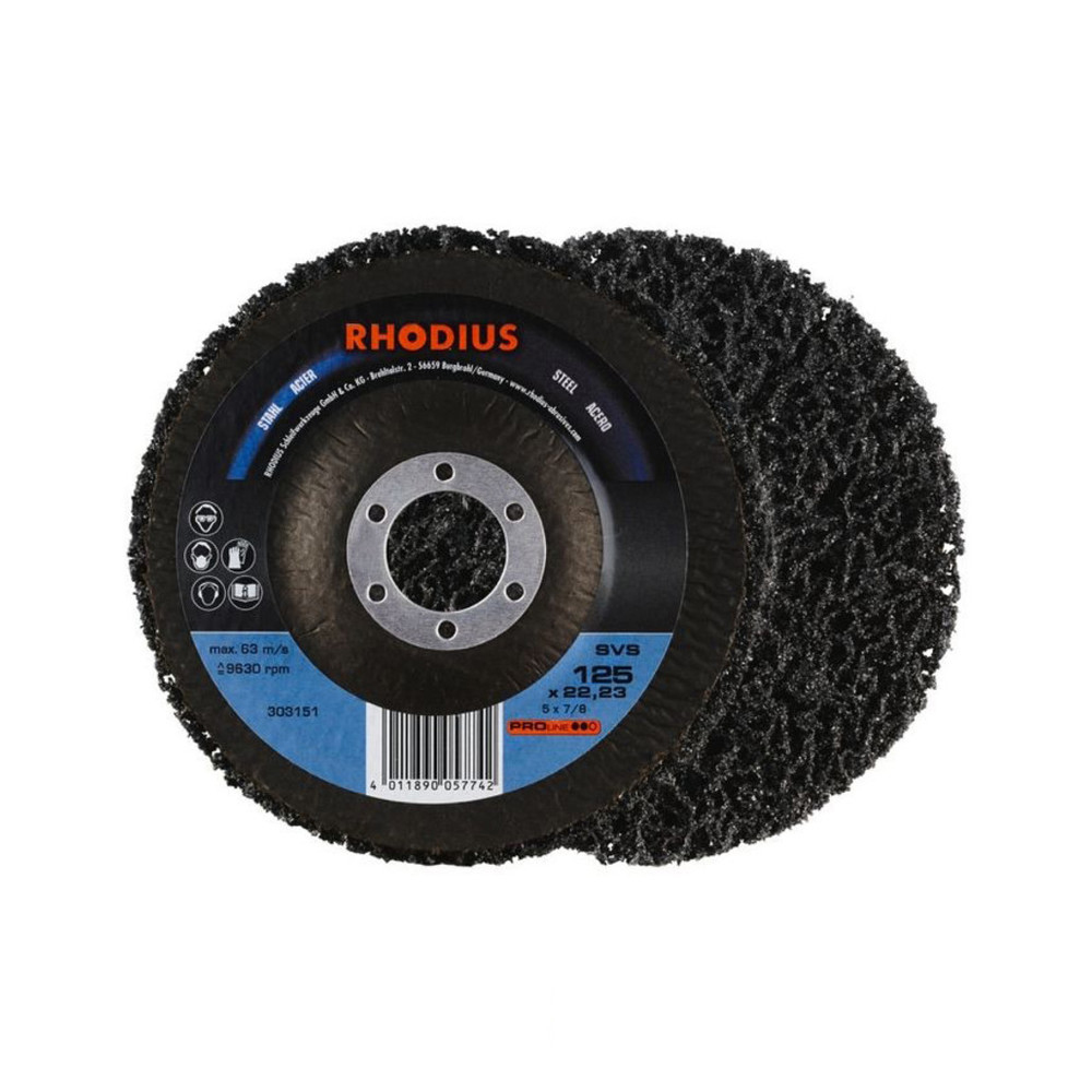 SVS | 125 mm Schleif-Vliesscheibe / Reinigungs-Scheibe / Schleifvlies