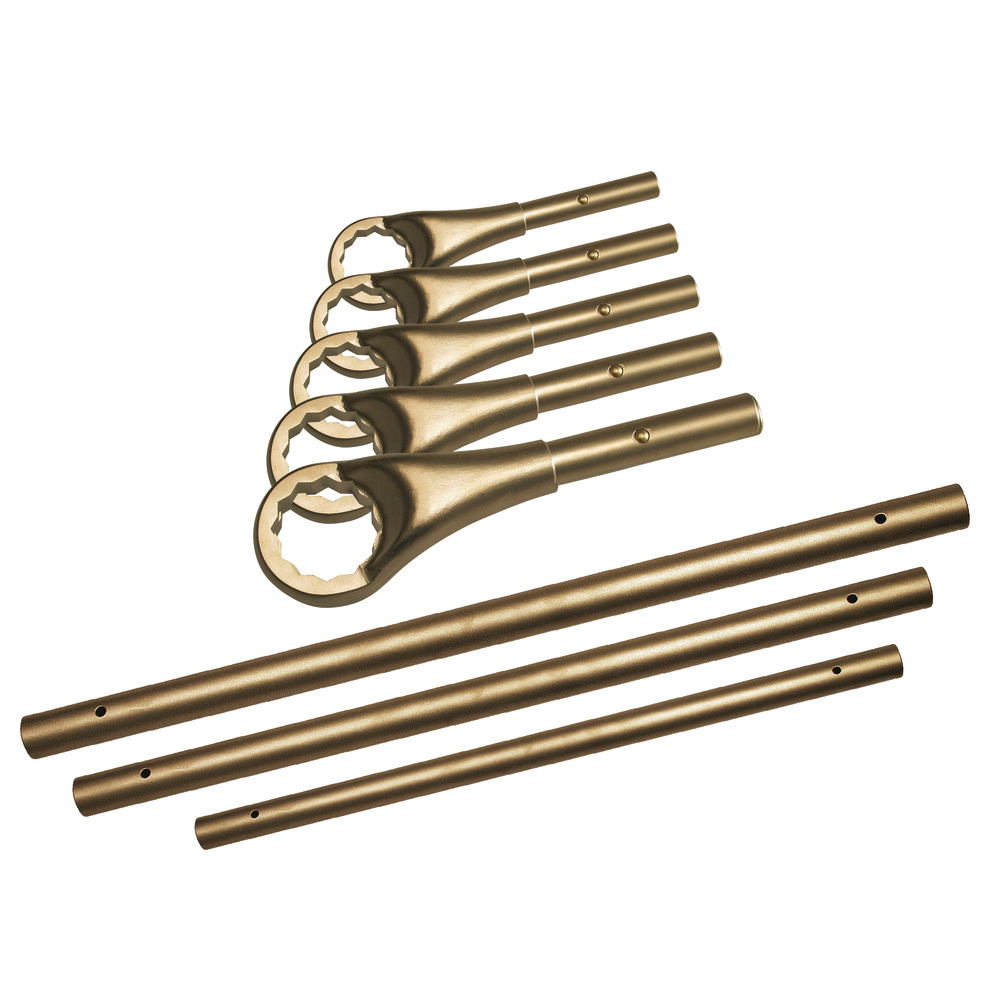 Ringzugschlüssel-Satz funkenfrei, 18-teilig, 24 - 85 mm