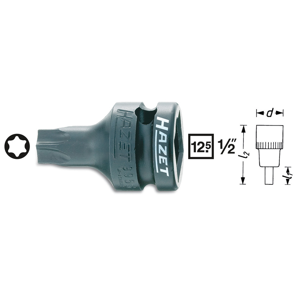 Schlag-, Maschinenschrauber-Schraubendreher-Steckschlüsseleinsatz (TORX) T40