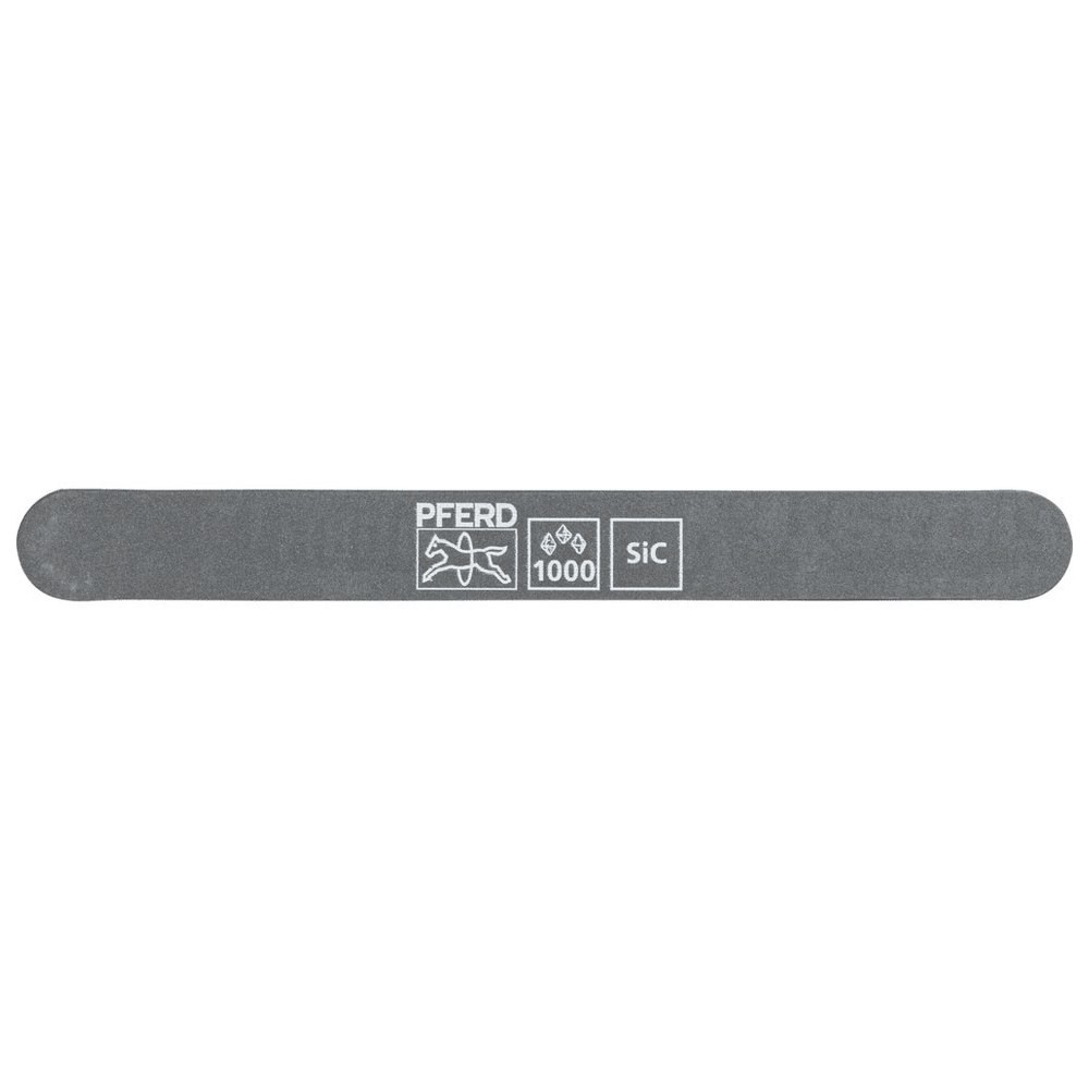 Schleiffeile SF-R147-15-5 flexibel, 147x15x5mm, SiC K1000, runde Enden, Pferd