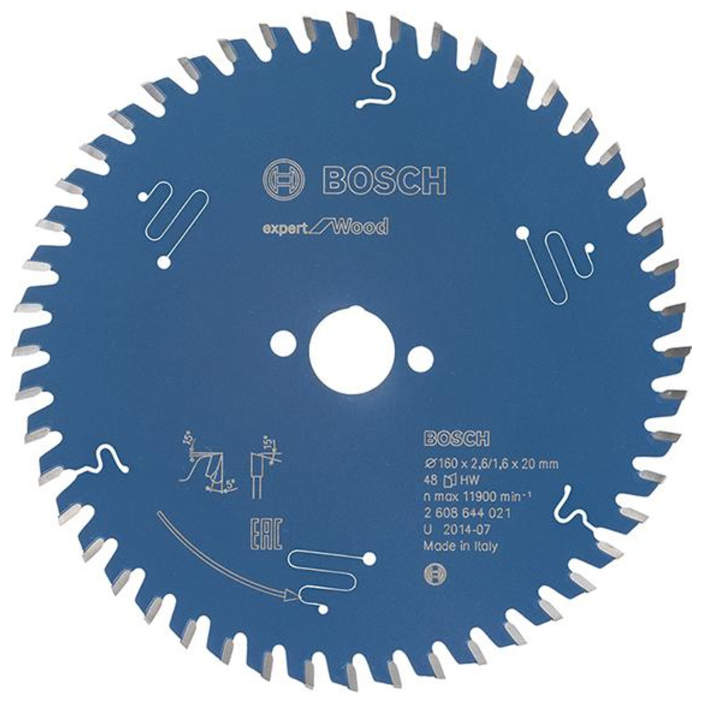 HW Kreissägebl.Expert W 160x2,6x20mm Z48 W Bosch