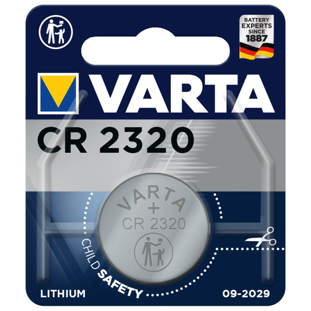 Lithium-Knopfzelle CR2320 / DL2320, 3 V, 135 mAh