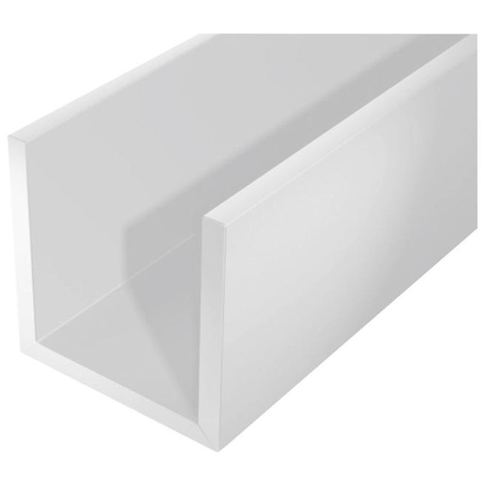 Kunststoff-U-Profil 2000/12 x 10 mm weiß