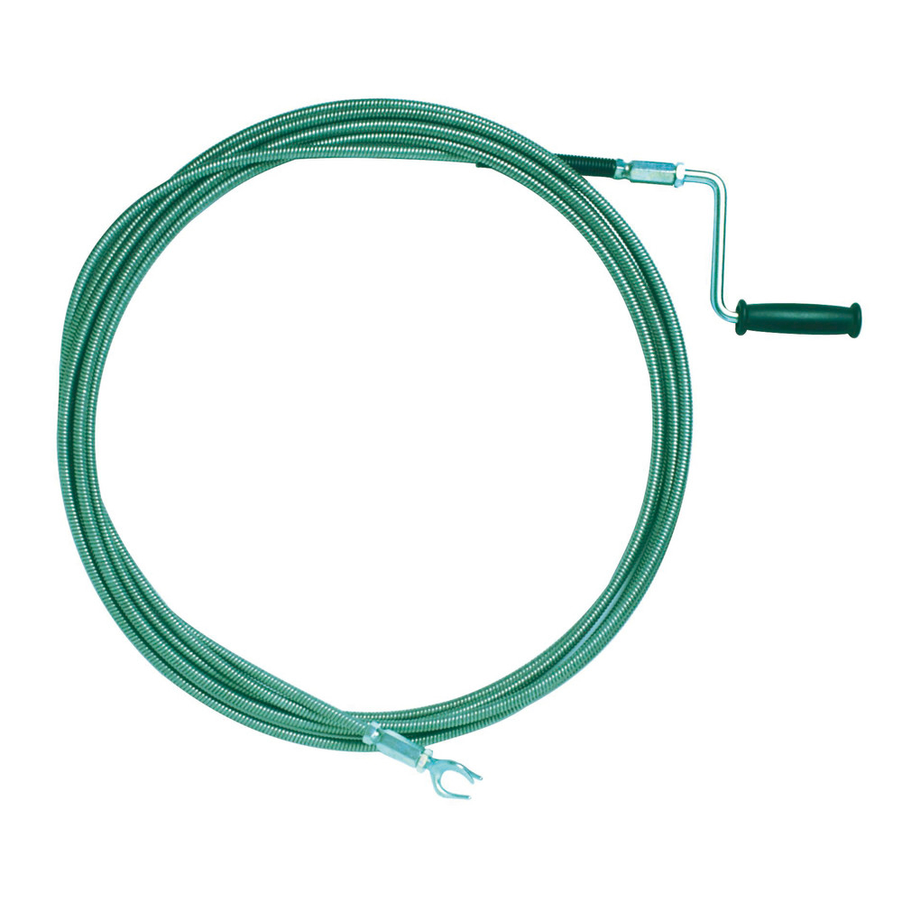 Rohrreinigungswelle mit Kurbel, Länge 5 m, Ø 6,0 mm, einlagig