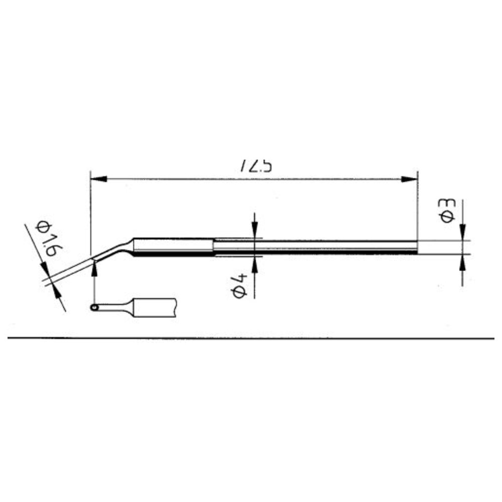 Ersa Lötspitze Serie 0212, WD/1,6 mm, MiniMicroWell
