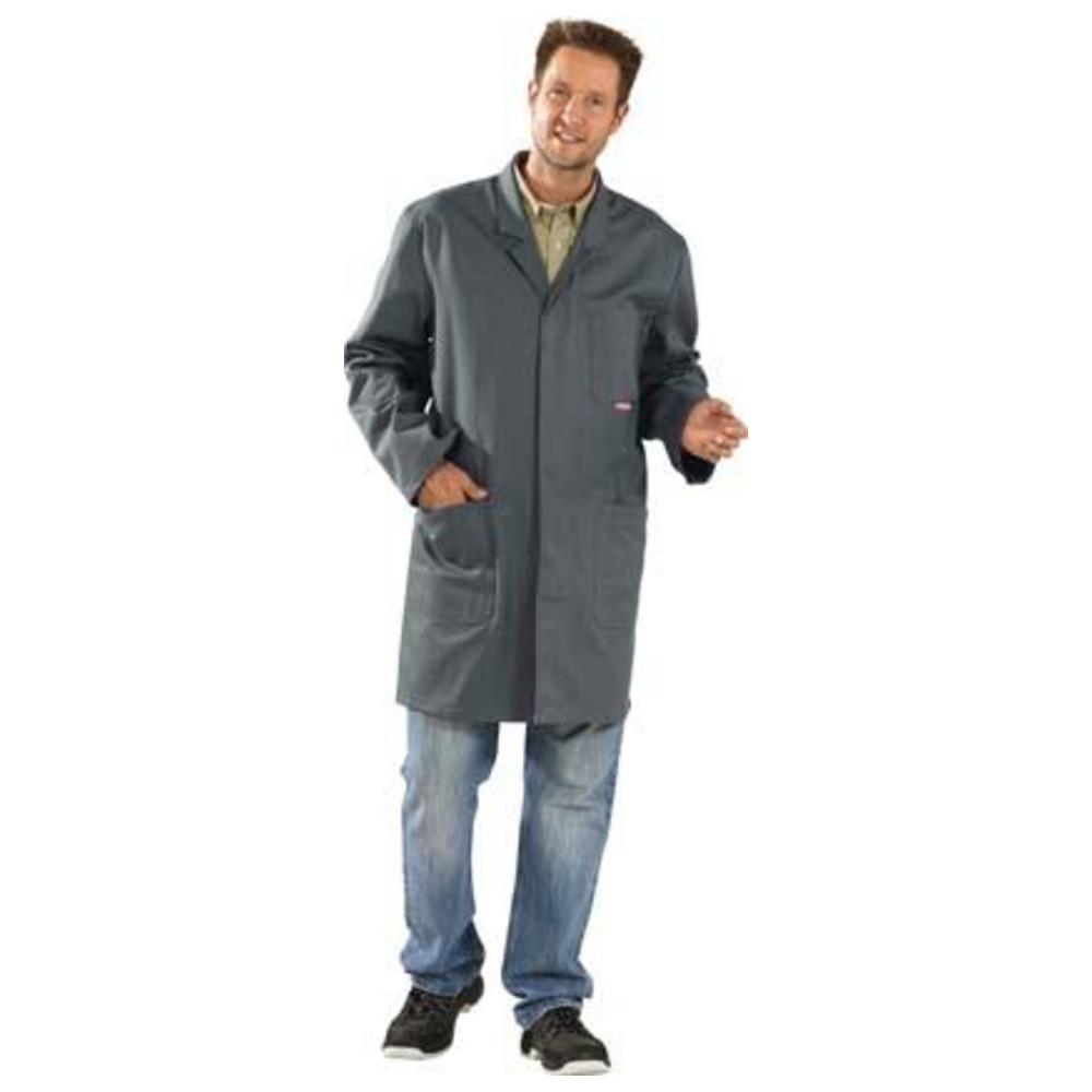 Berufsmantel, 100% BW,290g/qm, Gr. 48, grau