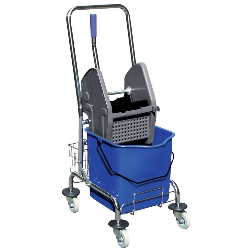 Einfachfahreimer chrom 1 x 27l m.Presse