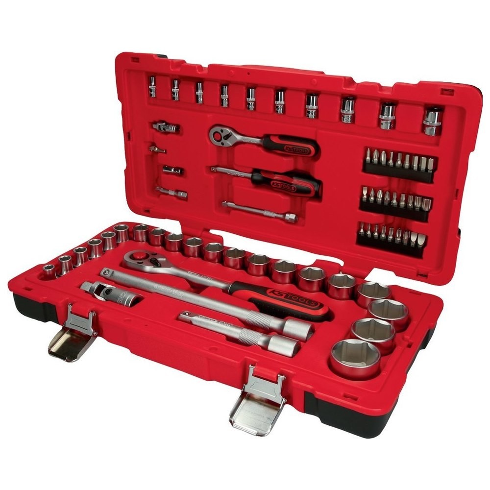 Steckschlüssel-Satz 1/4"+1/2" 68-teilig