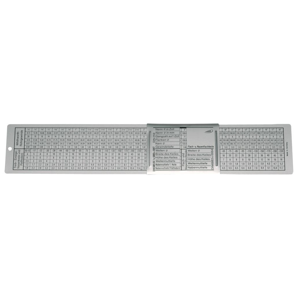 DIN-Gewindeschieber 260 x 50 mm HP