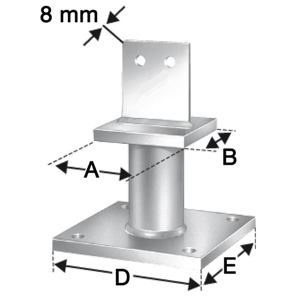 Stützenfuß PISBMAXIG-B SST