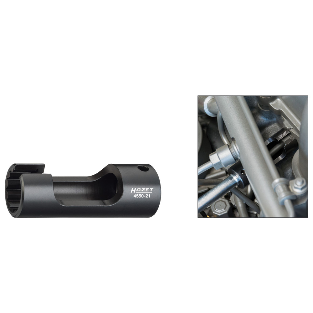 Einspritzleitungs-Schlüssel 4550-21 - Vierkant hohl 12,5 mm (1/2 Zoll) - Außen-
