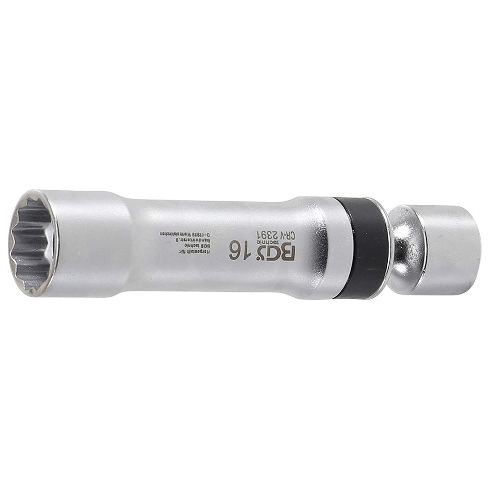 Zündkerzen-Gelenkeinsatz mit Haltefeder, 3/8", 16 mm