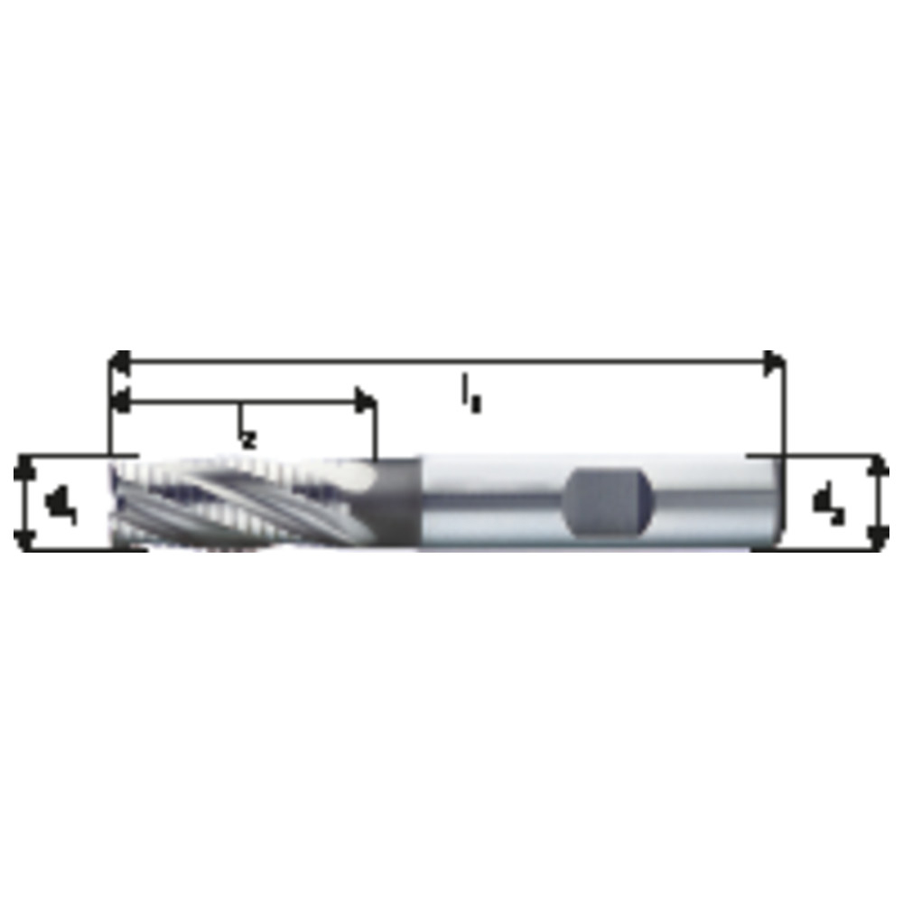 Schaftfräser DIN 844 K HSSE 10,00 mm NF