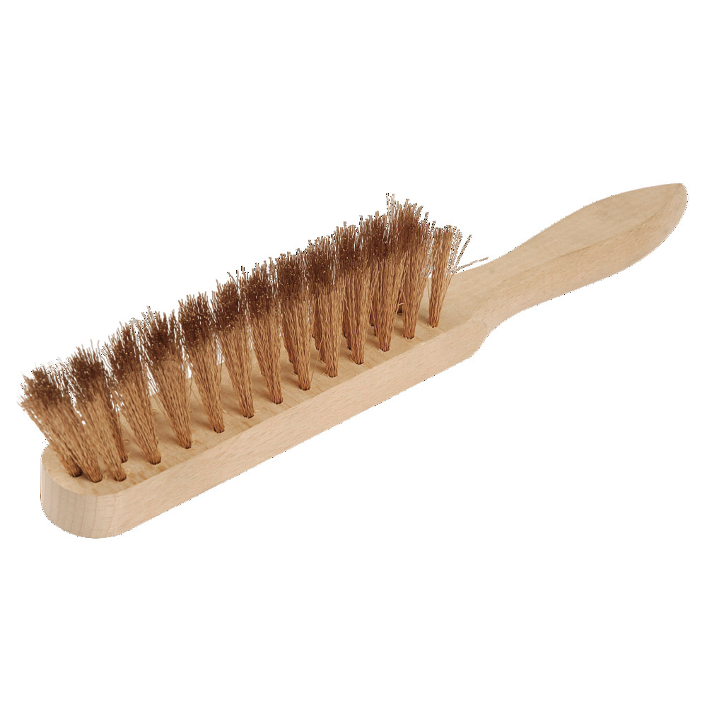 Handfeger funkenfrei, Zinnbronzedraht gewellt, 310 mm