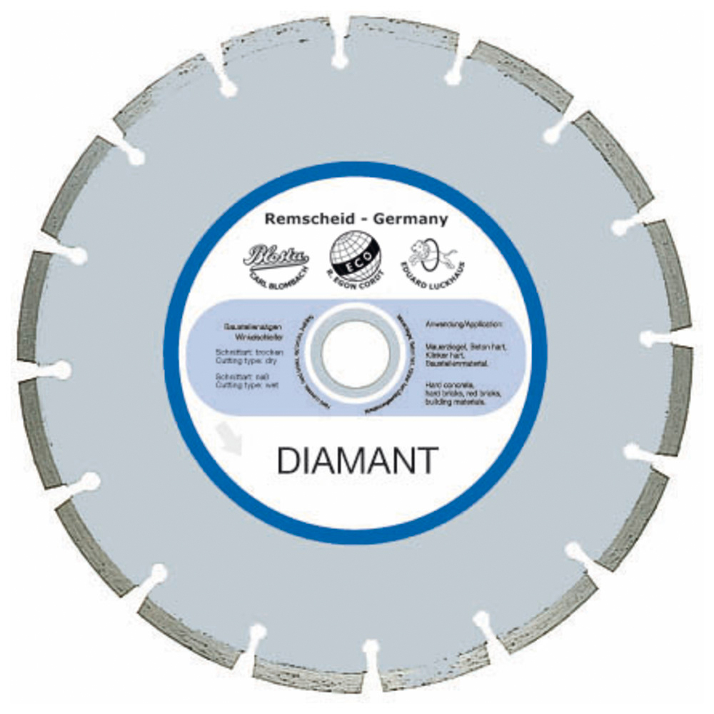 DIAMANT-Trennscheibe, Ø 115 mm, Segmentgröße 1,8 x 10 mm