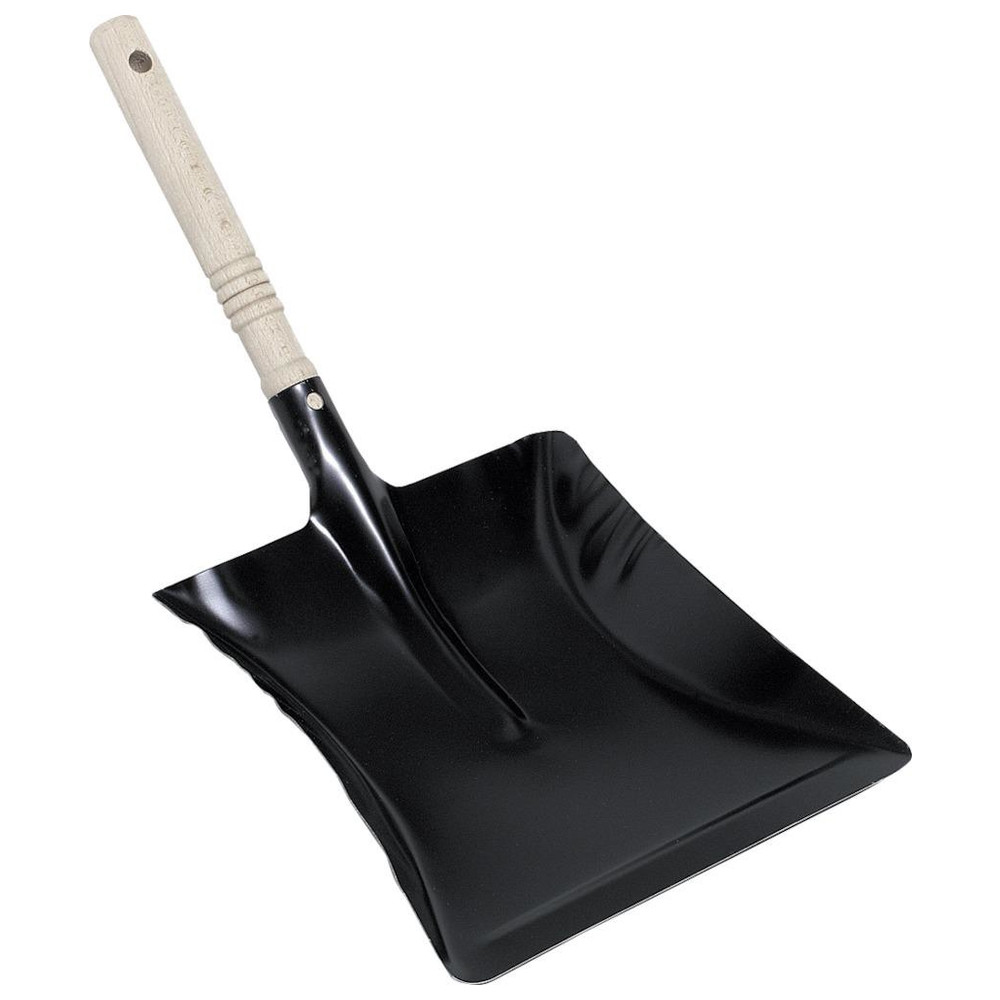 Kehrschaufel Metall schwarz 22 cm breit
