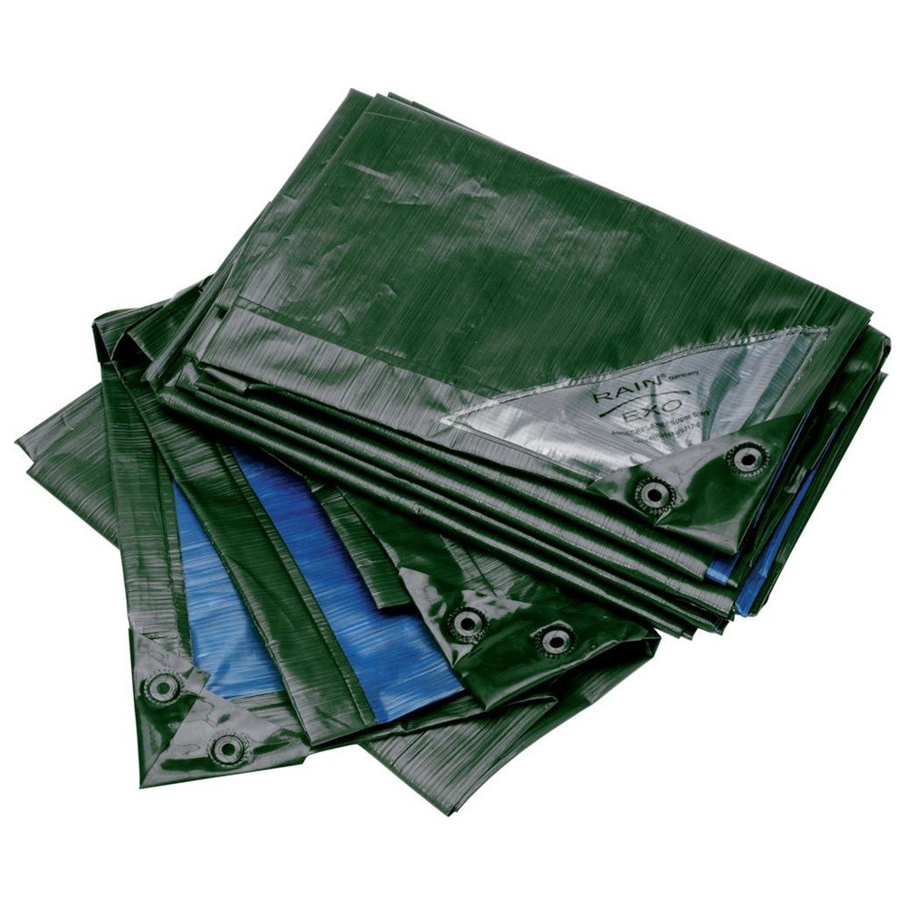 Rainexo - Abdeckplane 150g/qm, 1,5 x 12m, gr/bl