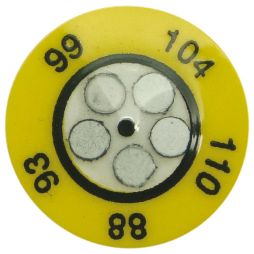 Temperaturmesspunkte, 88/93/99/104/110 °C