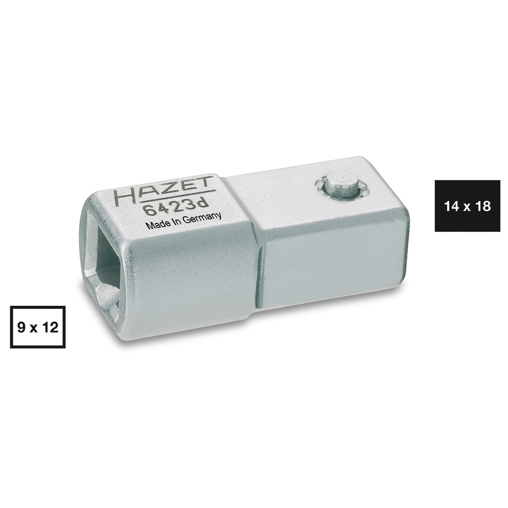 Einsteck-Adapter 6423D - Einsteck-Vierkant 14 x 18 mm - Einsteck-Vierkant 9 x 1