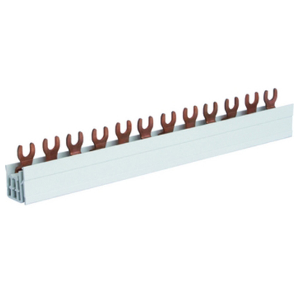 Phasenschiene mit Gabelanschluss 10 mm², 3 polig, isoliert